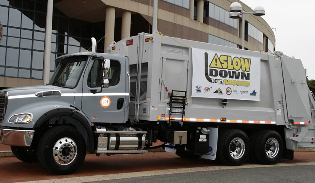 Photo of Fairfax County Freightliner refuse truck