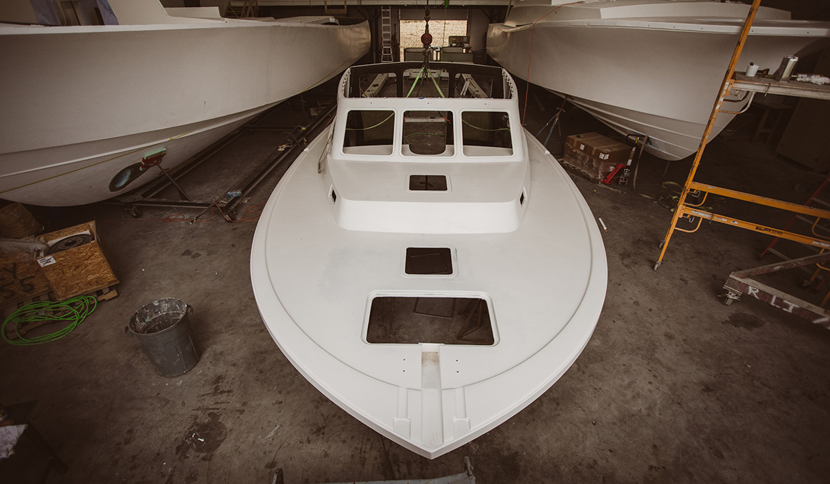 Photo of boat construction