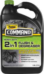 Prestone Command® 2-in-1 Flush & Degreaser. Part #HD100-6.